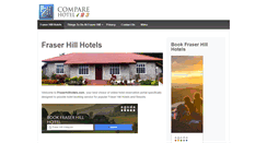 Desktop Screenshot of fraserhillhotels.com