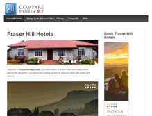 Tablet Screenshot of fraserhillhotels.com